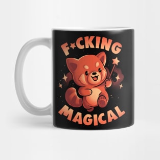 Red Panda Magic - Funny Cute Wizard Red Panda Gift Mug